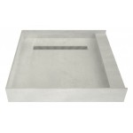 Redi Trench 42 x 42 Shower Pan Right Designer PC Trench