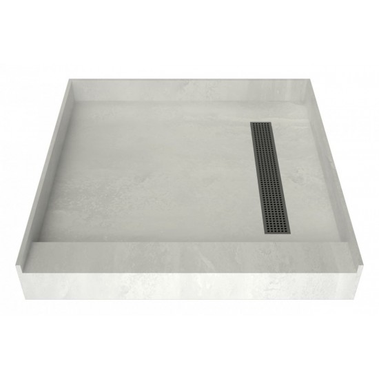 Redi Trench 42 x 42 Shower Pan Right Designer BN Trench