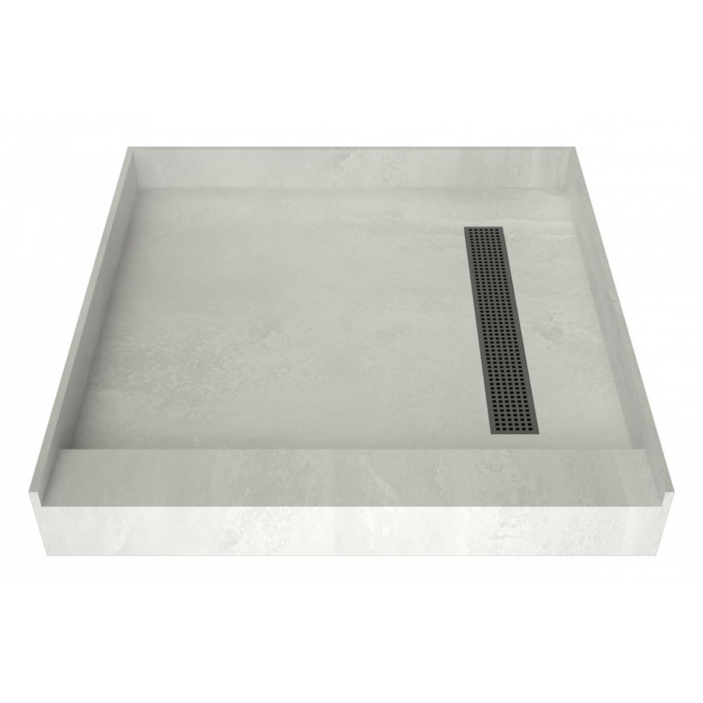 Redi Trench 42 x 42 Shower Pan Right Designer BN Trench