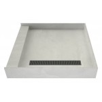 Redi Trench 42 x 42 Shower Pan Right Designer BN Trench