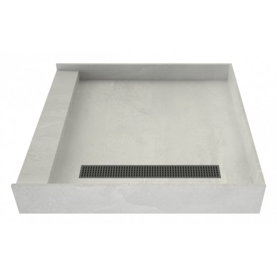 Redi Trench 42 x 42 Shower Pan Right Designer BN Trench