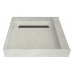 Redi Trench 42 x 42 Shower Pan Right Designer BN Trench