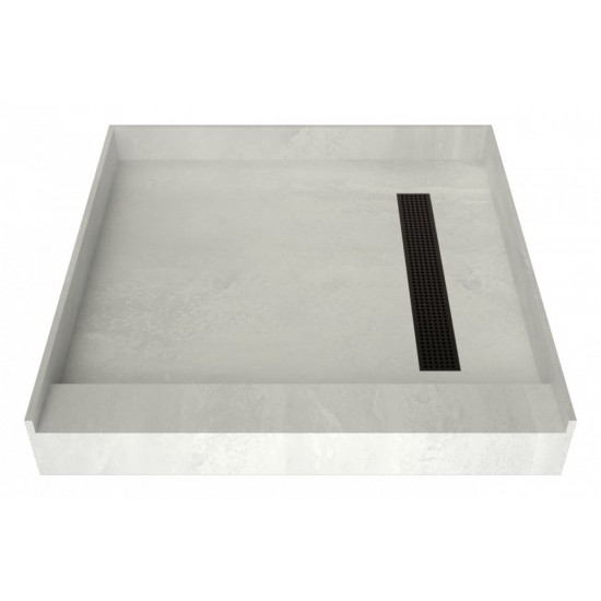 Redi Trench 42 x 42 Shower Pan Right Designer OB Trench