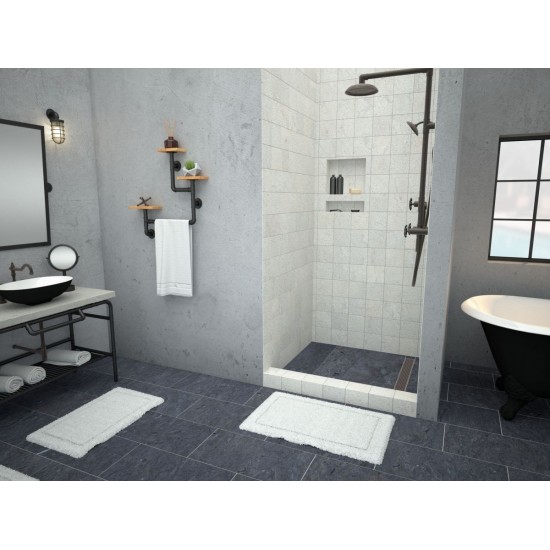 Redi Trench 42 x 42 Shower Pan Right Designer OB Trench