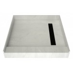 Redi Trench 42 x 42 Shower Pan Right Designer MB Trench