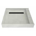 Redi Trench 42 x 42 Shower Pan Right Designer MB Trench