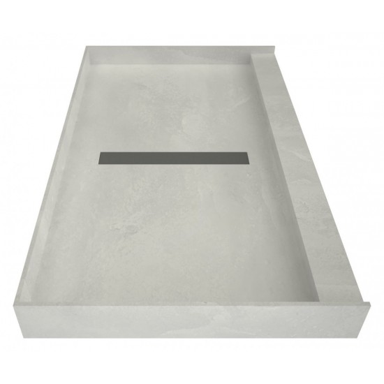 Redi Trench 42 x 60 Shower Pan Center Tileable Trench Drain