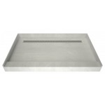 Redi Trench 48 x 72 Single Curb Shower Pan Back PC Trench