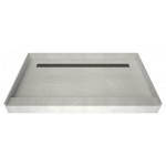 Redi Trench 48 x 72 Single Curb Shower Pan Back BN Trench