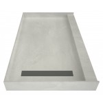 Redi Trench 48 x 72 Shower Pan Left Solid BN Trench