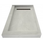 Redi Trench 30 x 48 Shower Pan Left OB Trench R Dual Curb