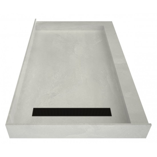 Redi Trench 30 x 48 Shower Pan Left OB Trench R Dual Curb