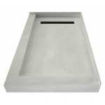 Redi Trench 30 x 48 Shower Pan Left MB Trench R Dual Curb