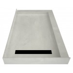 Redi Trench 30 x 48 Shower Pan Left MB Trench R Dual Curb