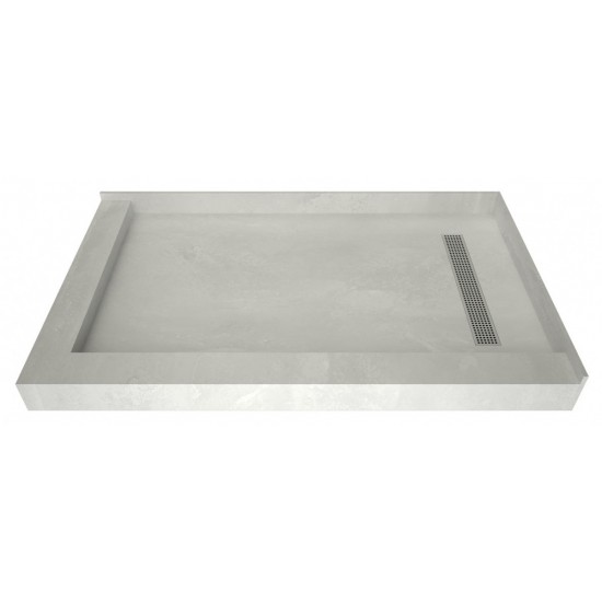 Redi Trench 30 x 48 Shower Pan Right PC Trench L Dual Curb