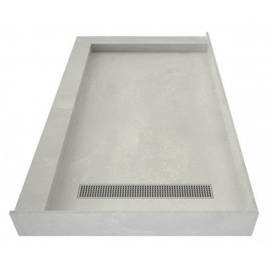 Redi Trench 30 x 48 Shower Pan Right PC Trench L Dual Curb