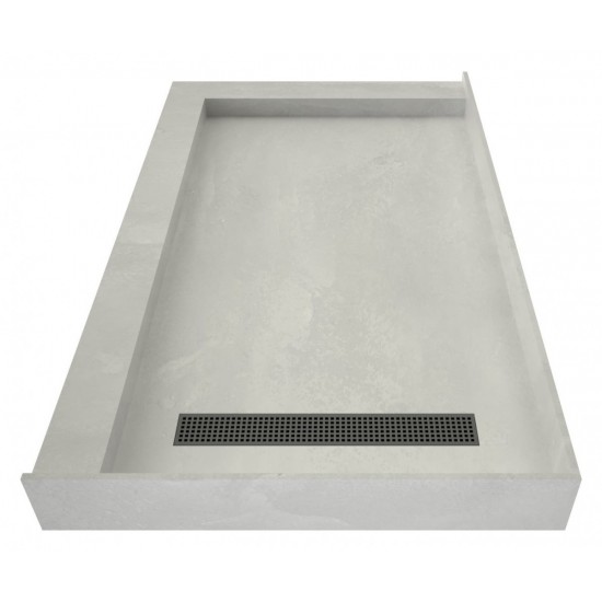 Redi Trench 30 x 48 Shower Pan Right BN Trench L Dual Curb