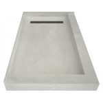 Redi Trench 30 x 48 Shower Pan Right BN Trench L Dual Curb