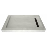 Redi Trench 30 x 48 Shower Pan Right OB Trench L Dual Curb