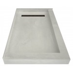 Redi Trench 30 x 48 Shower Pan Right OB Trench L Dual Curb