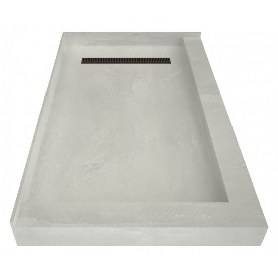 Redi Trench 30 x 48 Shower Pan Right OB Trench L Dual Curb