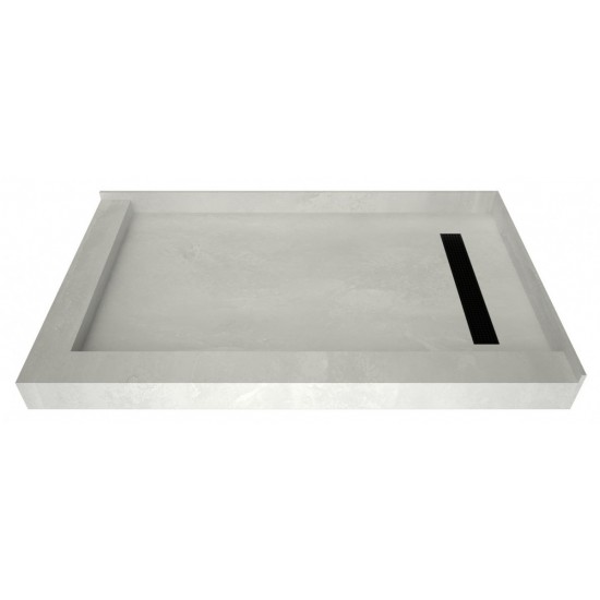 Redi Trench 30 x 48 Shower Pan Right MB Trench L Dual Curb