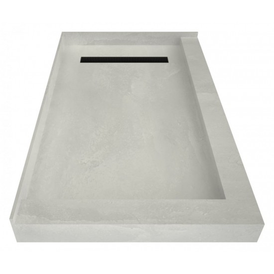 Redi Trench 30 x 48 Shower Pan Right MB Trench L Dual Curb