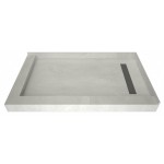 Redi Trench 30 x 48 Pan Right Solid BN Trench L Dual Curb