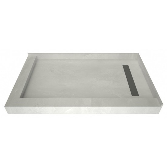 Redi Trench 30 x 48 Pan Right Solid BN Trench L Dual Curb