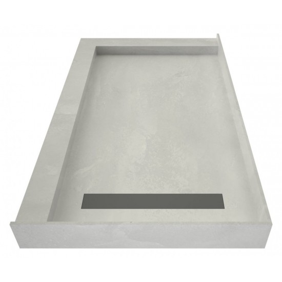 Redi Trench 30 x 48 Pan Right Solid BN Trench L Dual Curb