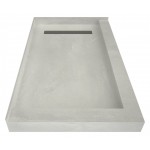 Redi Trench 30 x 48 Pan Right Solid BN Trench L Dual Curb