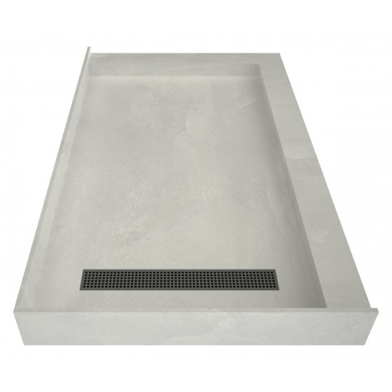 Redi Trench 30 x 60 Shower Pan Left BN Trench R Dual Curb