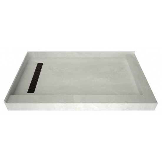 Redi Trench 30 x 60 Shower Pan Left OB Trench R Dual Curb