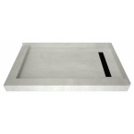 Redi Trench 30 x 60 Shower Pan Right MB Trench L Dual Curb