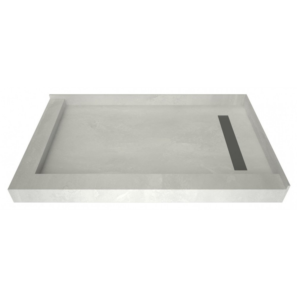 Redi Trench 30 x 60 Pan Right Solid BN Trench L Dual Curb