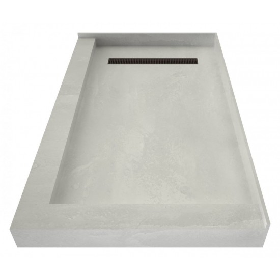 Redi Trench 32 x 60 Shower Pan Left OB Trench R Dual Curb