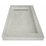 Redi Trench 33 x 60 Shower Pan Right PC Trench L Dual Curb
