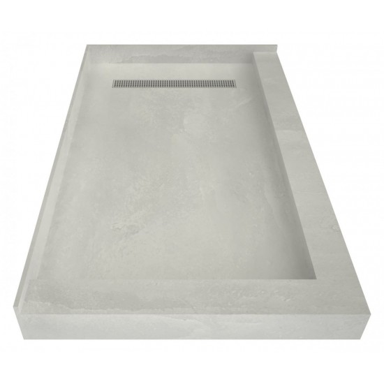 Redi Trench 33 x 60 Shower Pan Right PC Trench L Dual Curb