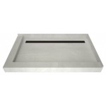 Redi Trench 34 x 48 Shower Pan Back OB Trench L Dual Curb