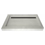 Redi Trench 34 x 48 Shower Pan Back MB Trench L Dual Curb