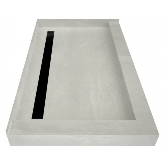 Redi Trench 34 x 48 Shower Pan Back MB Trench L Dual Curb