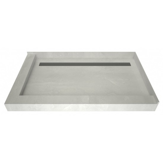 Redi Trench 34 x 48 Shower Pan Back Tileable Trench L Dual Curb