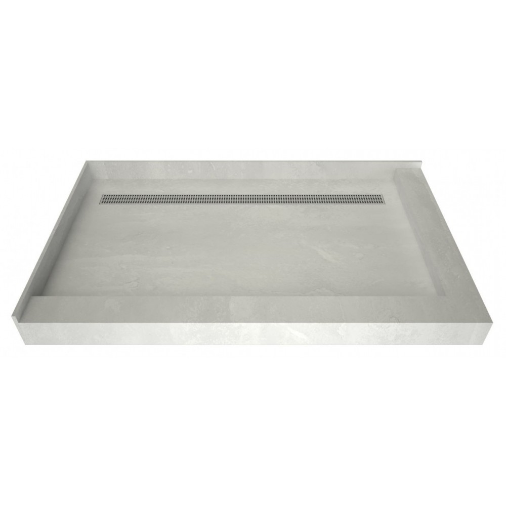 Redi Trench 34 x 48 Shower Pan Back PC Trench R Dual Curb