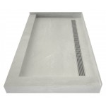 Redi Trench 34 x 48 Shower Pan Back PC Trench R Dual Curb