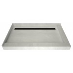 Redi Trench 34 x 48 Shower Pan Back MB Trench R Dual Curb