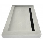 Redi Trench 34 x 48 Shower Pan Back MB Trench R Dual Curb