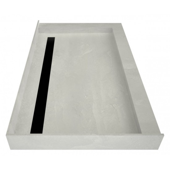 Redi Trench 34 x 48 Shower Pan Back MB Trench R Dual Curb