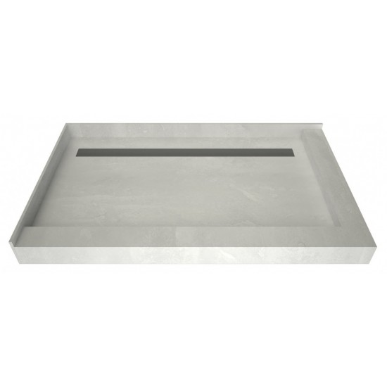 Redi Trench 34 x 48 Shower Pan Back Solid BN Trench R Dual Curb