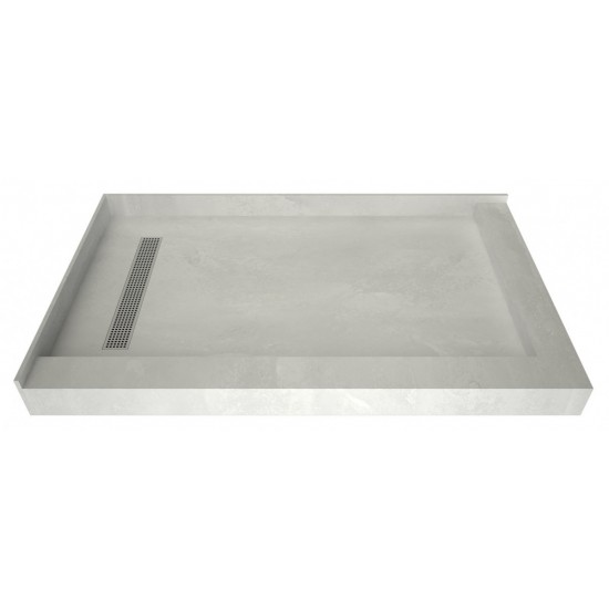 Redi Trench 34 x 48 Shower Pan Left PC Trench R Dual Curb