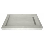 Redi Trench 34 x 60 Shower Pan Right PC Trench L Dual Curb